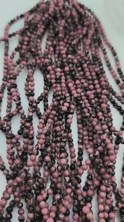 Rang de perles - Rhodonite (4 mm)