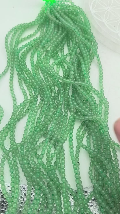 Rang de perles - Aventurine verte (4 mm)