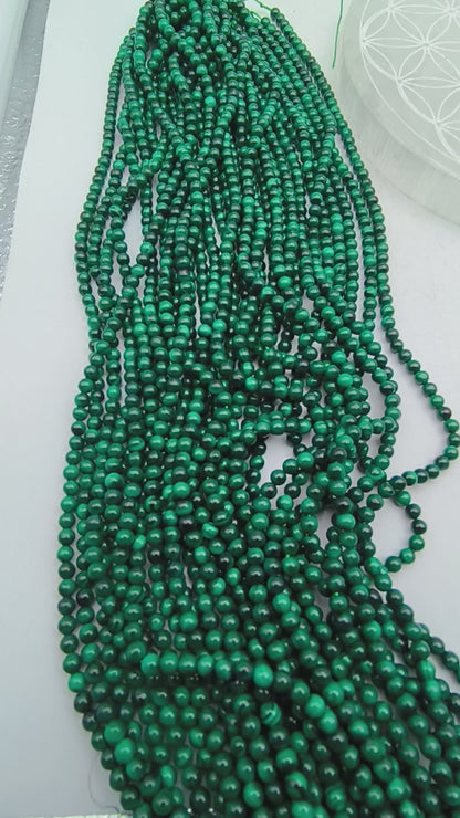 Rang de perles - Malachite (4 mm)