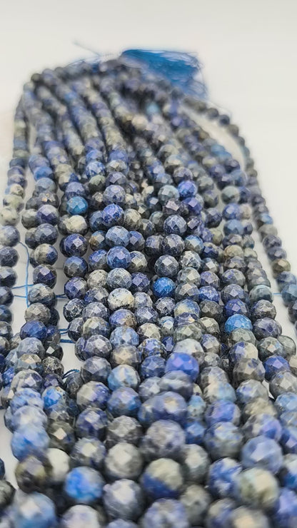 Rang de perles facettées - Lapis Lazuli (8 mm)