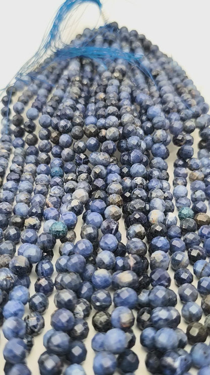 Rang de perles facettées - Sodalite EXTRA (8 mm)