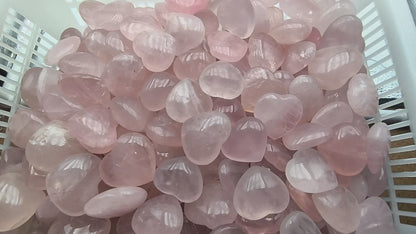 Petit Coeur - Quartz Rose - Taille M