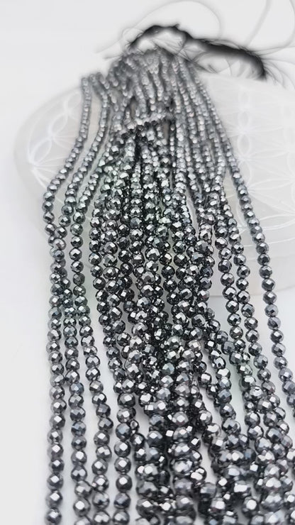 Rang de perles facettées - Terahertz (4 mm)