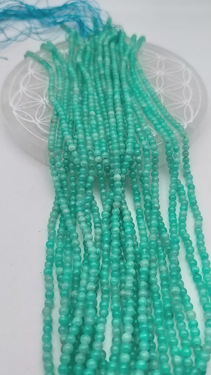 Rang de perles - Amazonite EXTRA (4 mm)