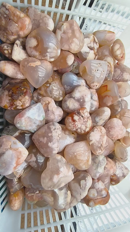 Petit Coeur - Agate Fleur (Sakura) - Taille G