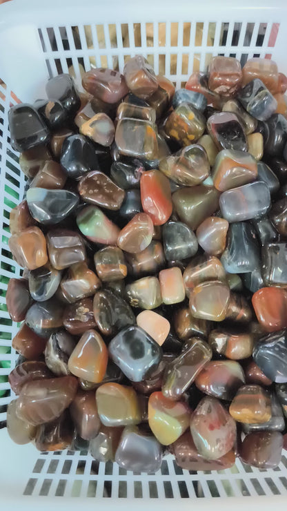 Pierres Roulées - Agate Naturelle (200 g)