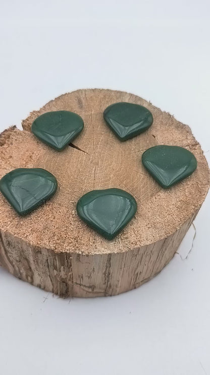Petit Coeur PLAT - Jade EXTRA - Taille M