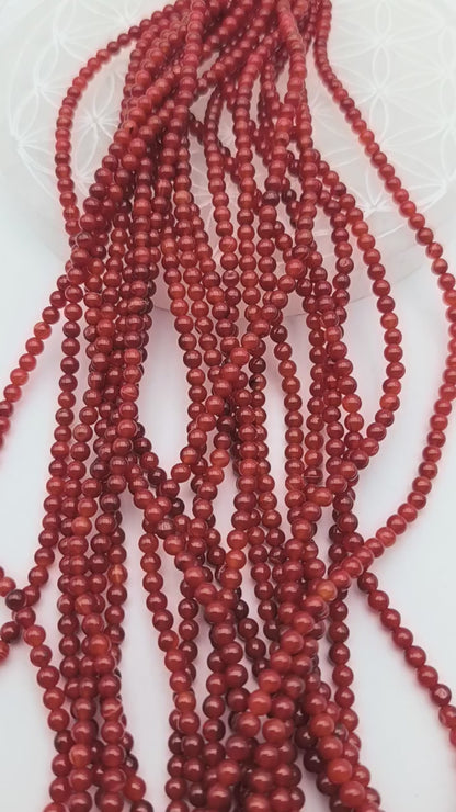 Rang de perles - Cornaline EXTRA (4 mm)