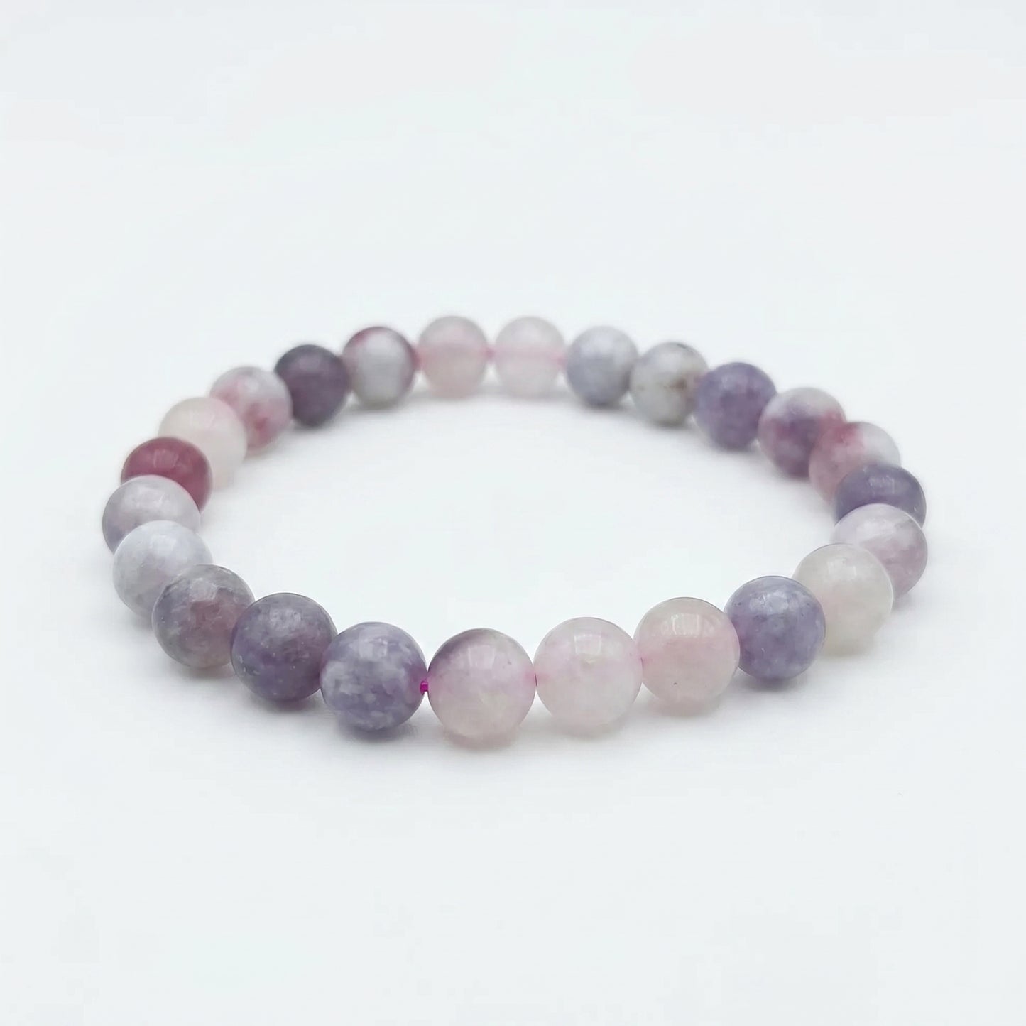 Bracelet en perles - Tourmaline Rose (8 mm)