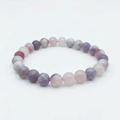Bracelet en perles - Tourmaline Rose (8 mm)