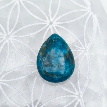 Pendentif Goutte Apatite bleue