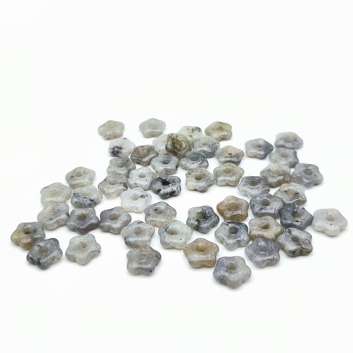 Pendentif Fleur Labradorite naturelle