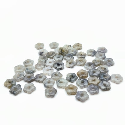Pendentif Fleur Labradorite naturelle