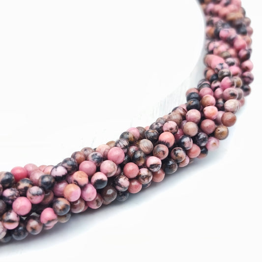 Rang de perles - Rhodonite (4 mm)