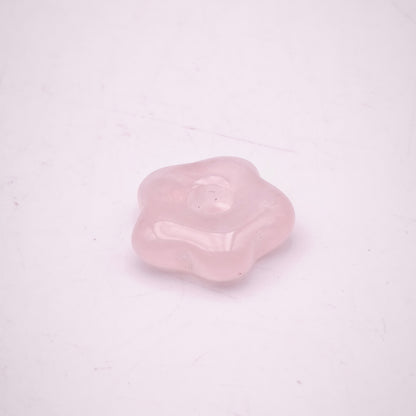 Pendentif Fleur Quartz rose