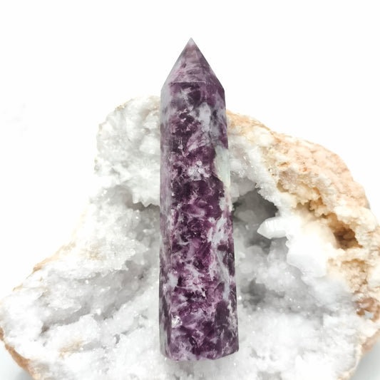 Pointe - Lépidolite (11/12 cm)