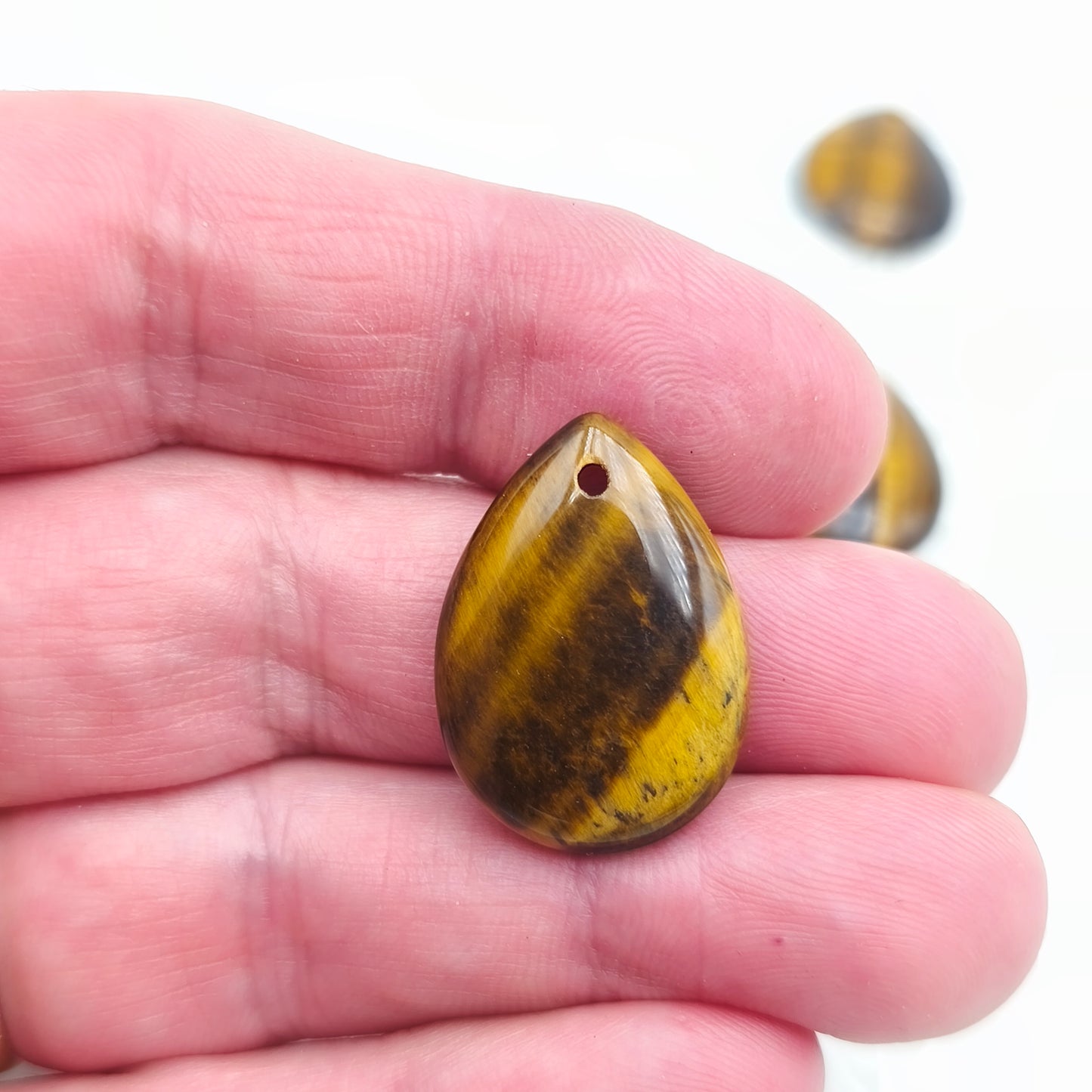 Pendentif Goutte Oeil de tigre