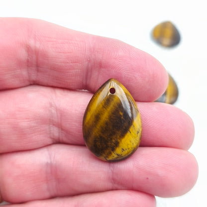 Pendentif Goutte Oeil de tigre