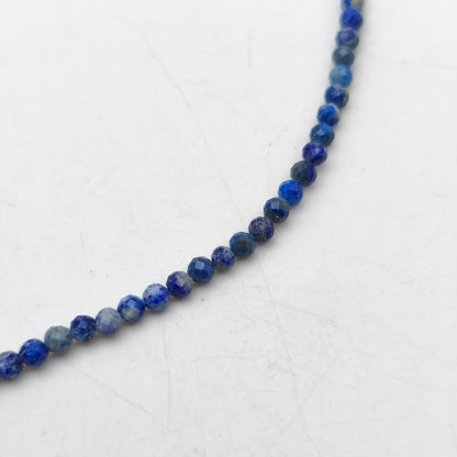 Facettierte Perlenkette - Lapislazuli (3 mm)