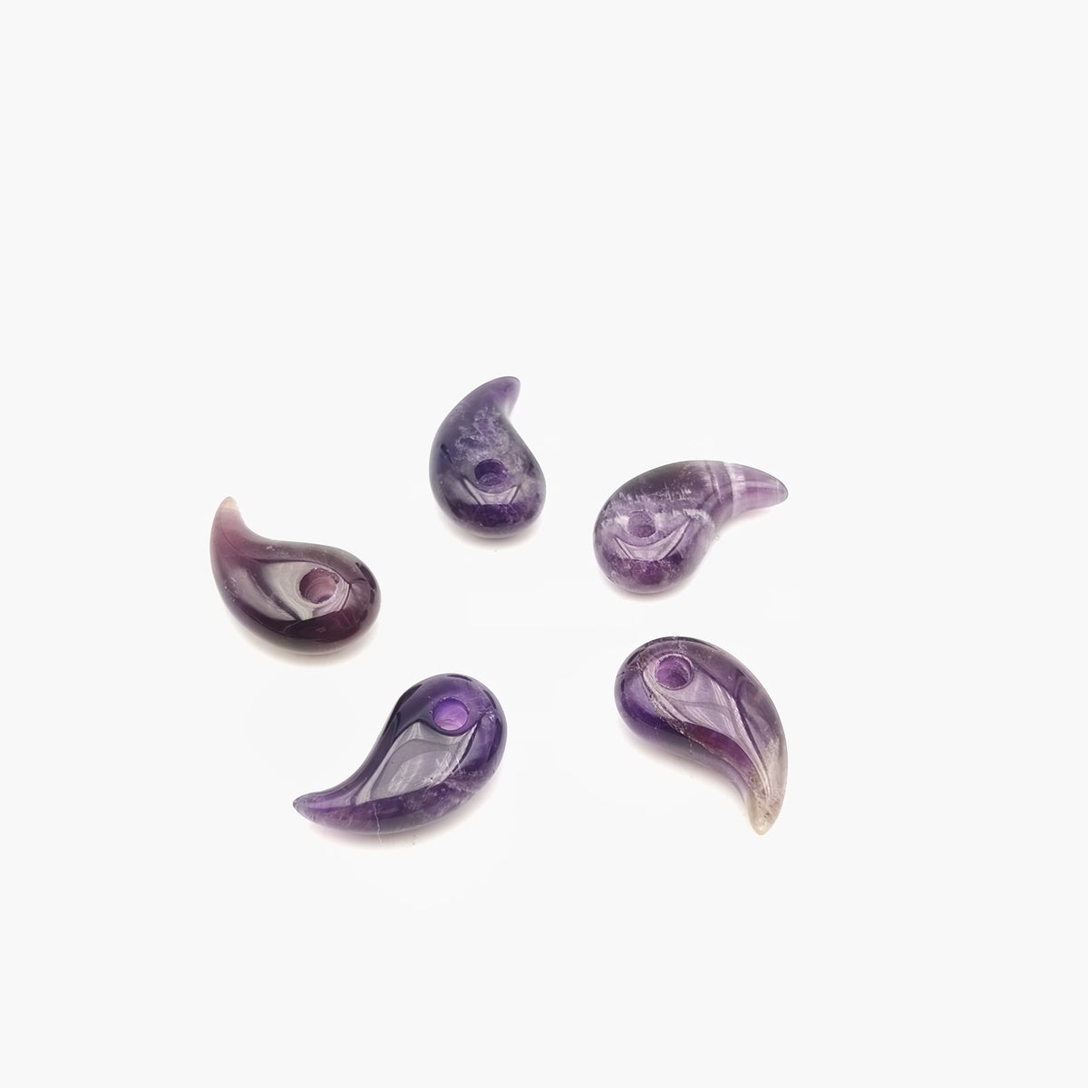 Pendentif Magatama Améthyste naturelle