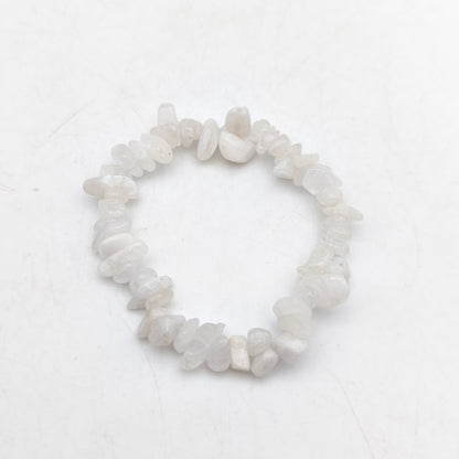 Bracelet baroque en Pierre de lune blanche (Collection Enfant)