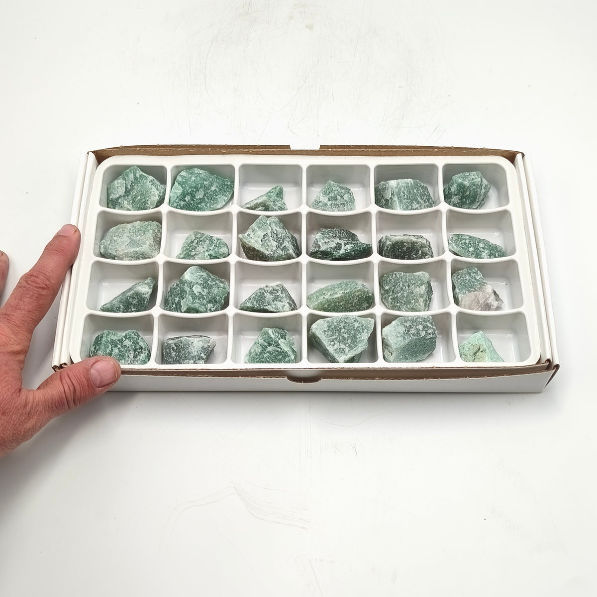 Flat/carton 24 pièces - Aventurine verte