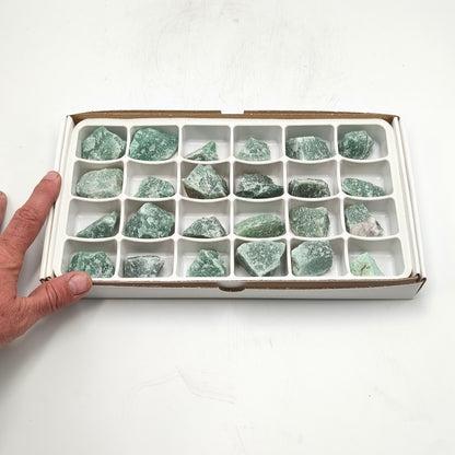 Flat/carton 24 pièces - Aventurine verte