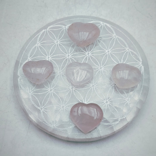 Petit Coeur - Quartz Rose - Taille M