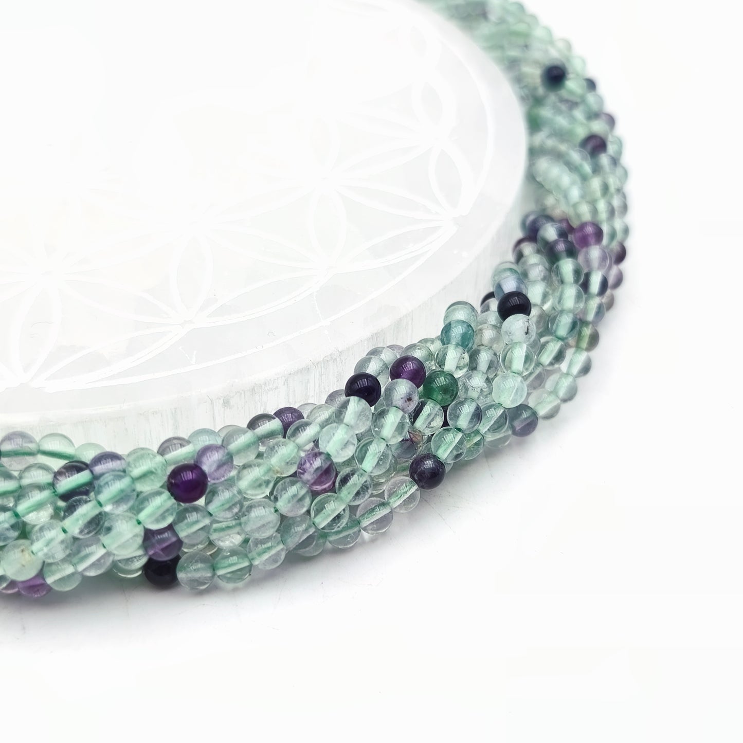 Rang de perles - Fluorite (4 mm)