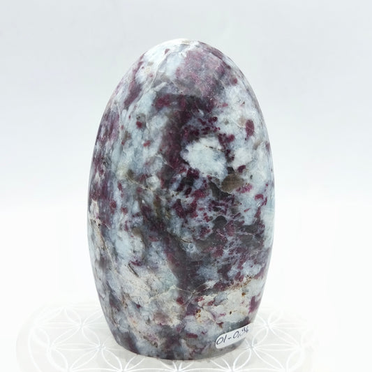 Forme libre - Tourmaline rose et quartz