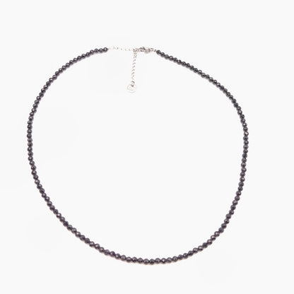 Collar de perlas facetadas - Espinela (3 mm)