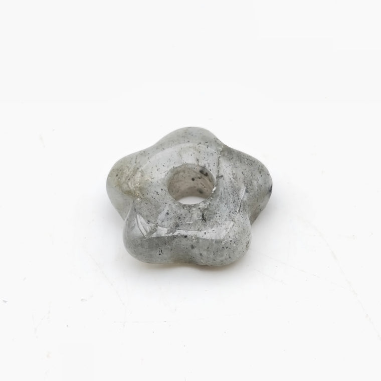 Pendentif Fleur Labradorite naturelle