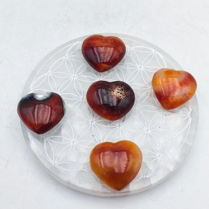 Petit Coeur - Cornaline - Taille GG