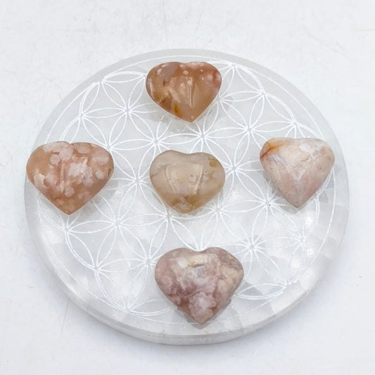 Petit Coeur - Agate Fleur (Sakura) - Taille M