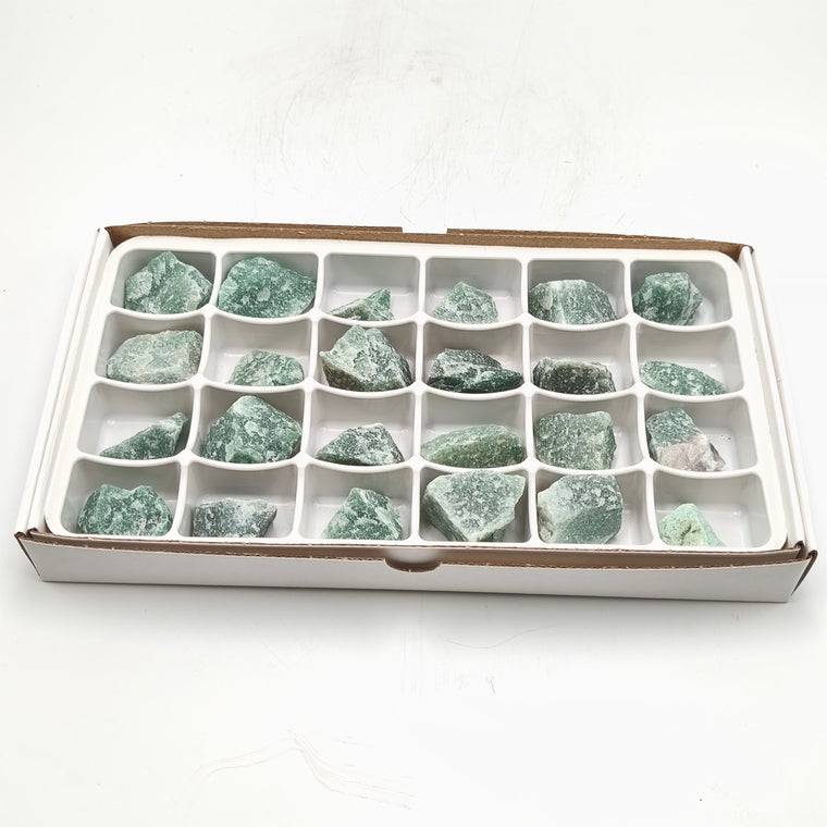 Flat/carton 24 pièces - Aventurine verte
