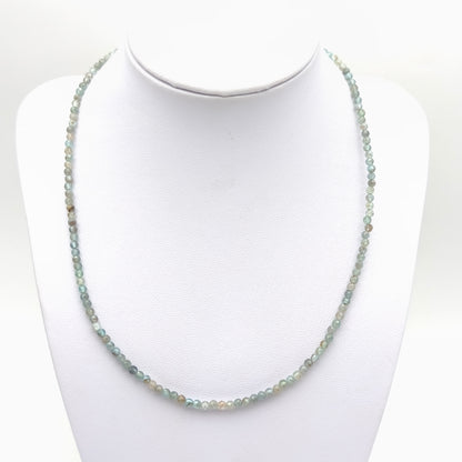 Collier perles facettées - Apatite EXTRA (3 mm)