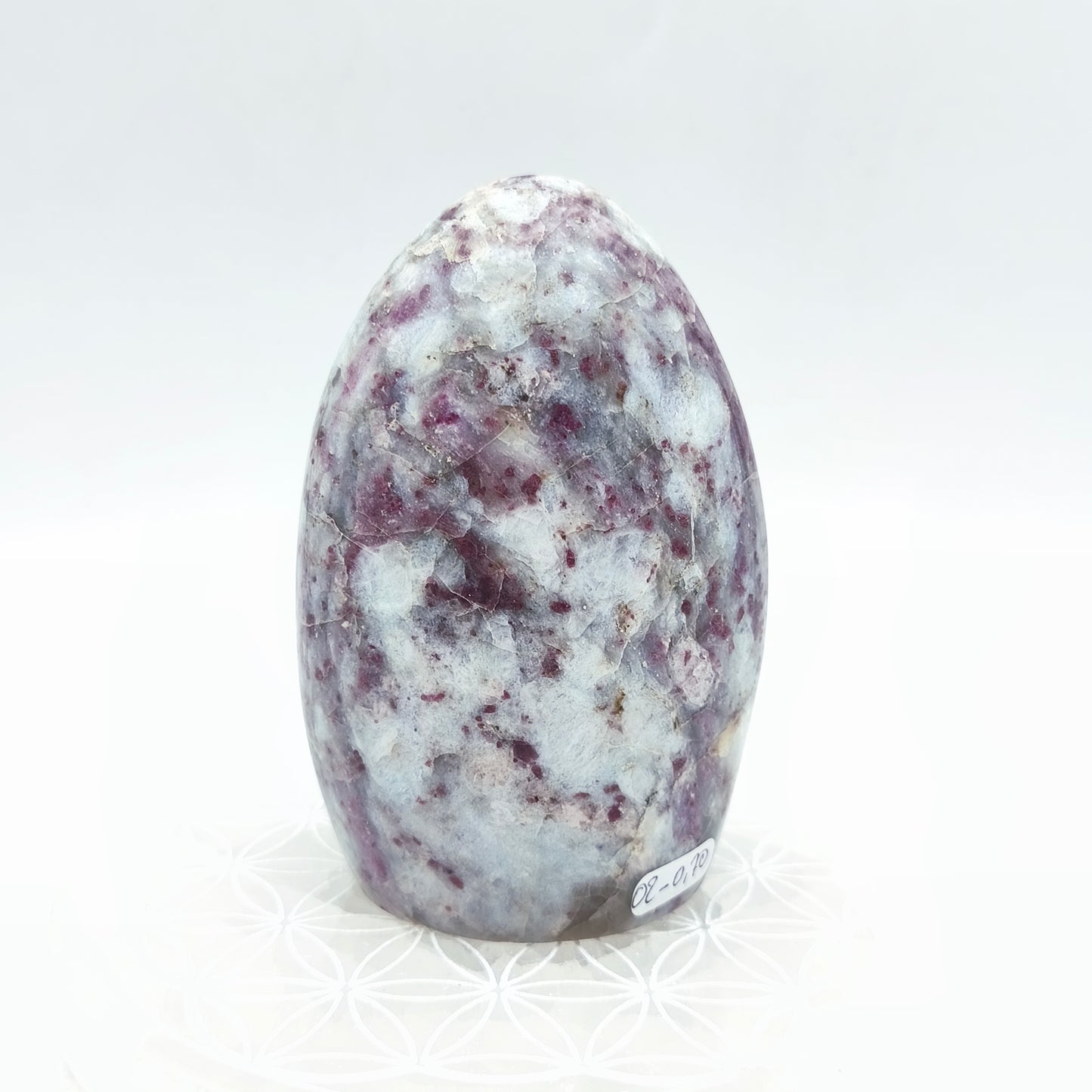 Forme libre - Tourmaline rose et quartz