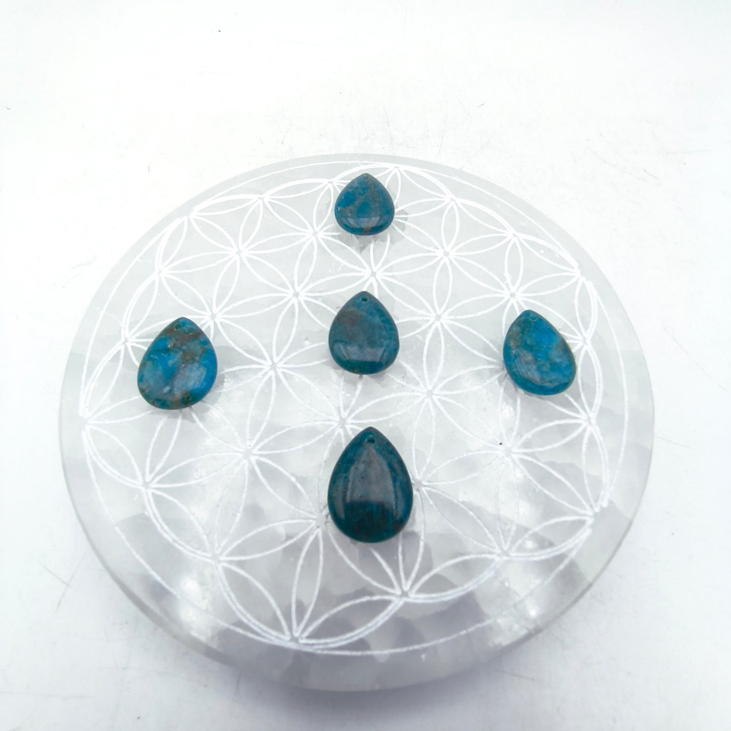 Pendentif Goutte Apatite bleue