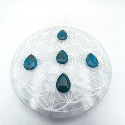 Pendentif Goutte Apatite bleue
