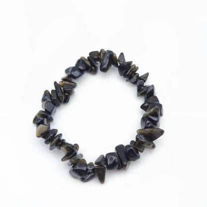 Bracelet baroque en Obsidienne dorée (Collection Femme / Enfant)