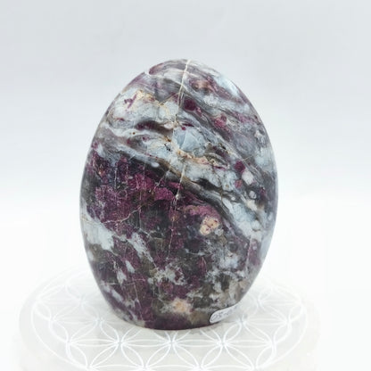 Forme libre - Tourmaline rose et quartz