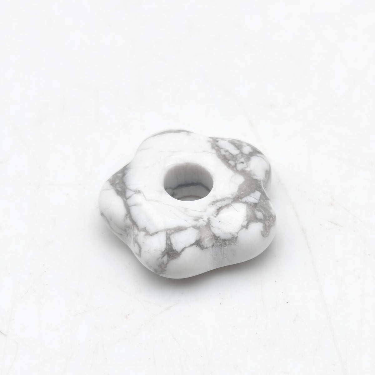 Pendentif Fleur Howlite