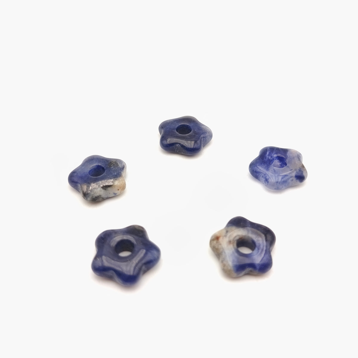 Pendentif Fleur Sodalite