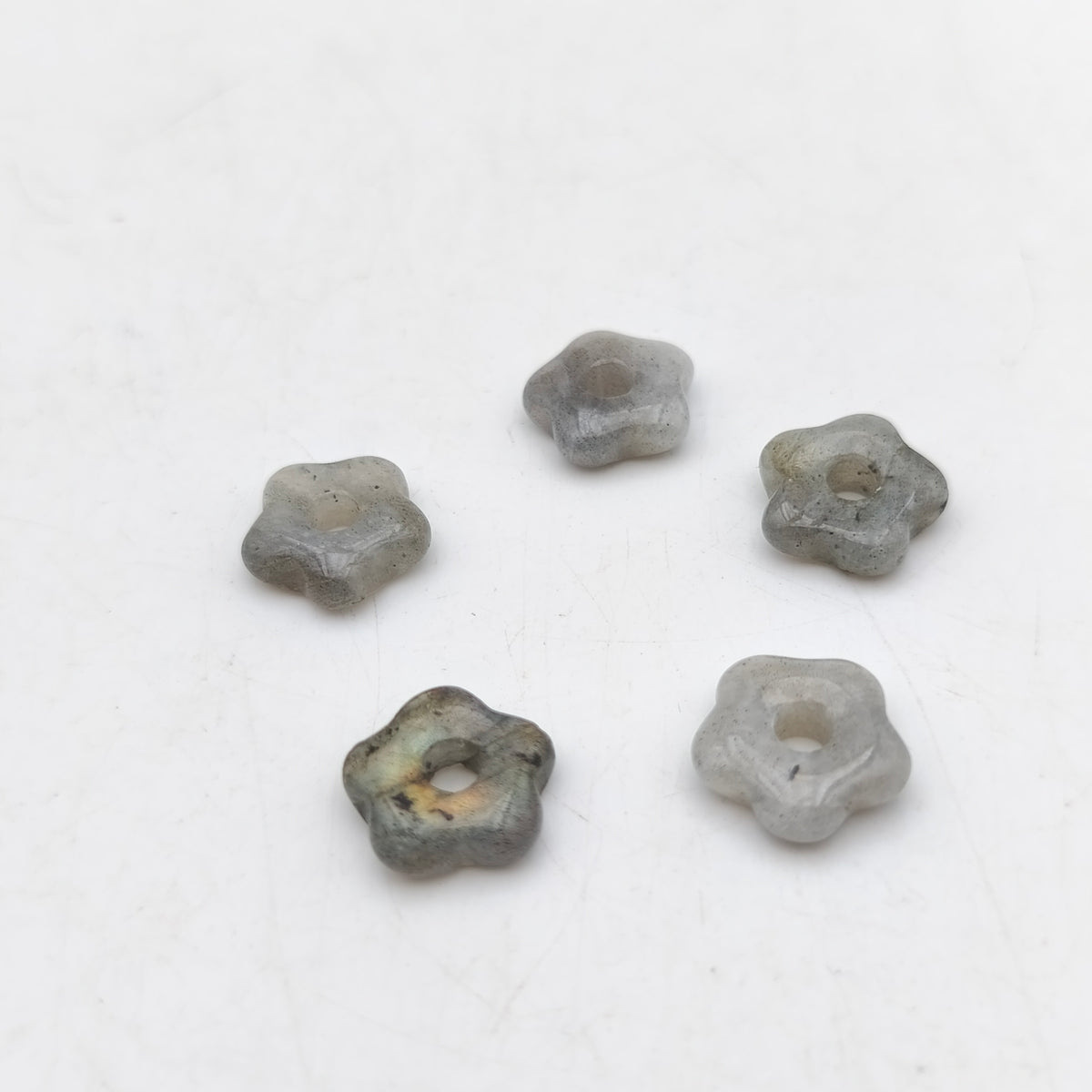 Pendentif Fleur Labradorite naturelle