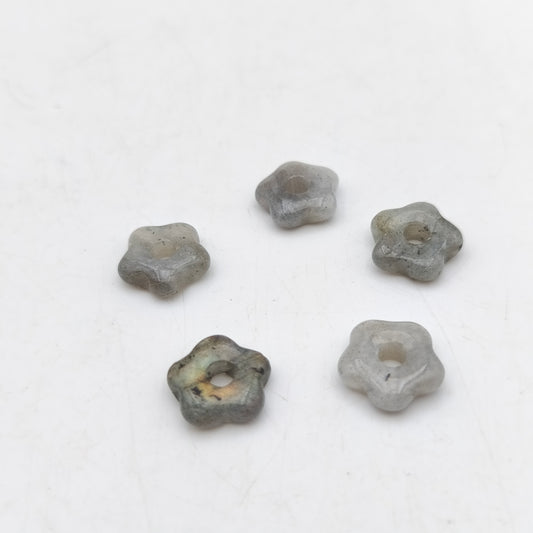 Pendentif Fleur Labradorite naturelle