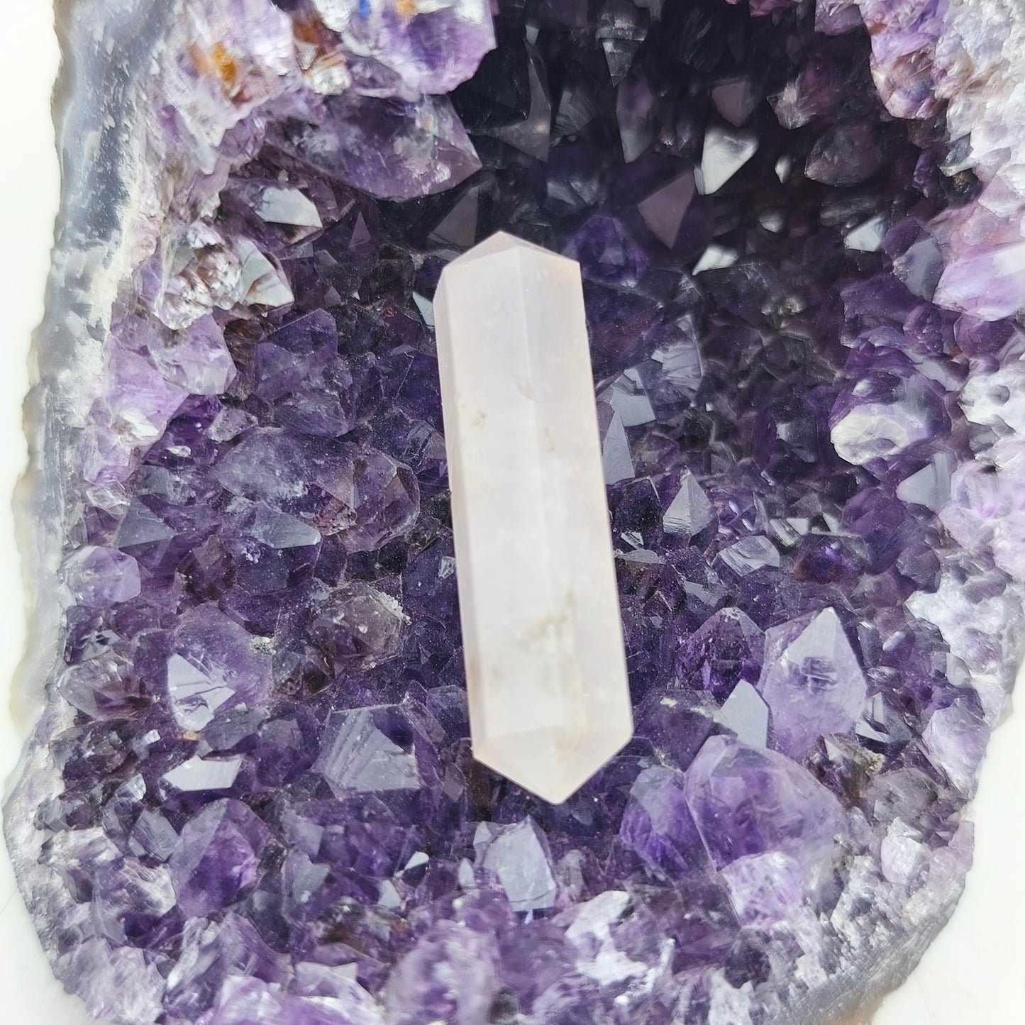 Pointe Biterminée - Quartz rose (4/5 cm)