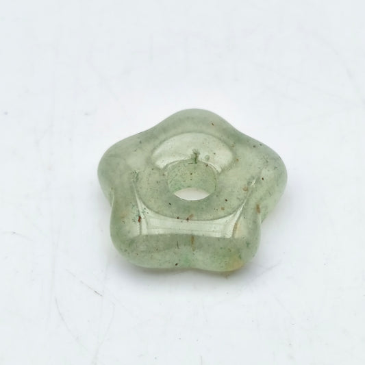 Pendentif Fleur Aventurine verte