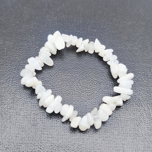 Bracelet baroque en Pierre de lune blanche (Collection Femme / Enfant)
