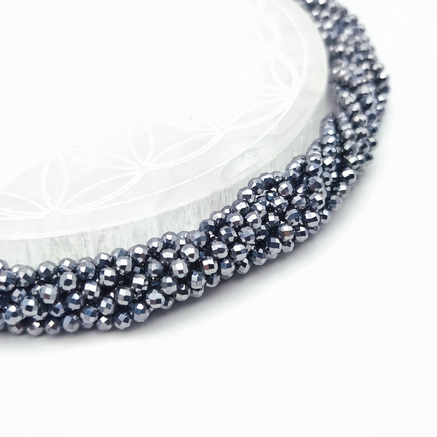 Rang de perles facettées - Terahertz (4 mm)