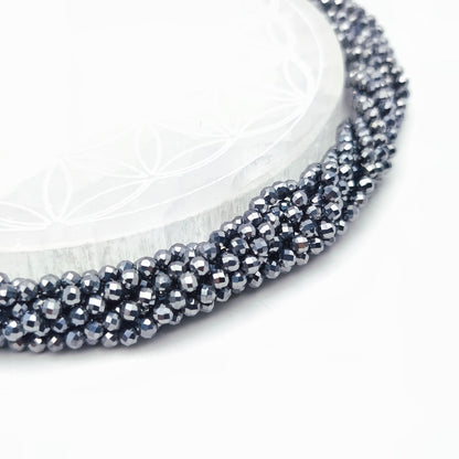Rang de perles facettées - Terahertz (4 mm)